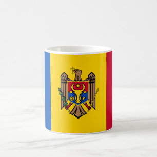 Moldavien flagga kaffemugg