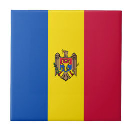 Moldavien flagga kakelplatta