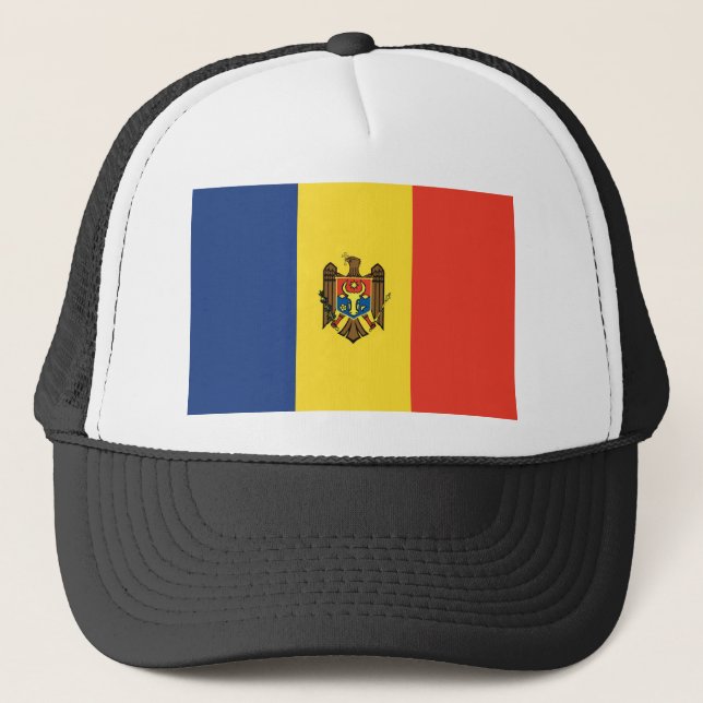 Moldavien Flagga Keps (Framsida)