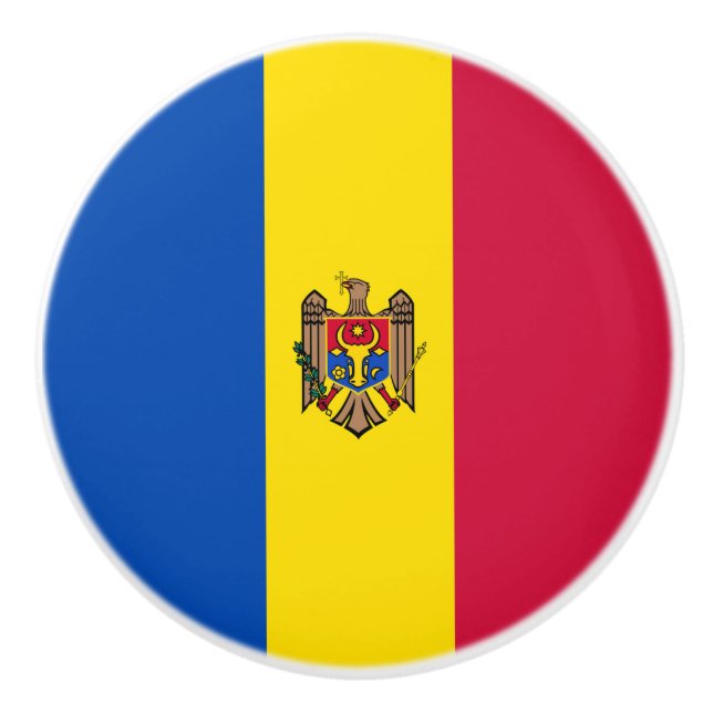 Moldavien flagga knopp (Framsidan)