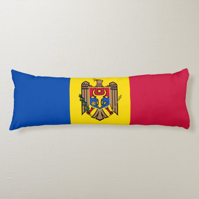 Moldavien flagga kroppskudde (Framsidan)