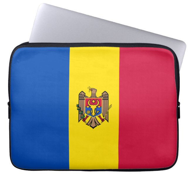 Moldavien flagga laptop fodral (Framsidan)