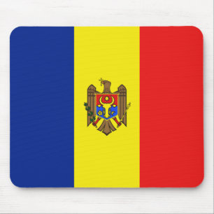 Moldavien flagga Mousepad Musmatta