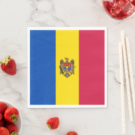 Moldavien flagga pappersservett