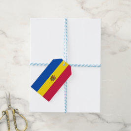 Moldavien flagga presentetikett