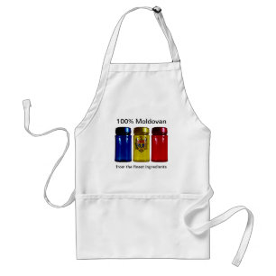 Moldavien Flagga Spice Burk Apron Förkläde