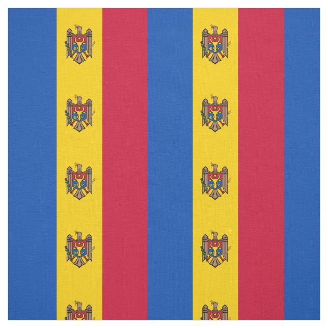 Moldavien Flagga Tyg (Provkarta)