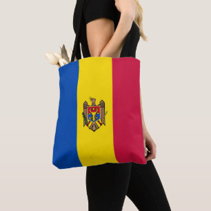 Moldavien flagga tygkasse