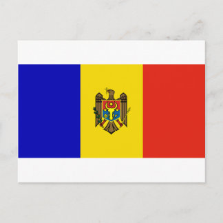 Moldavien Flagga Vykort