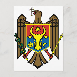 Moldavien jackar om arm vykort