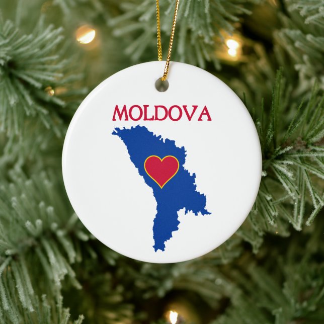 Moldavien Julgransprydnad Keramik (Träd)