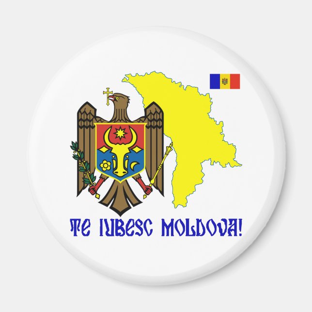 Moldavien Magnet (Framsidan)