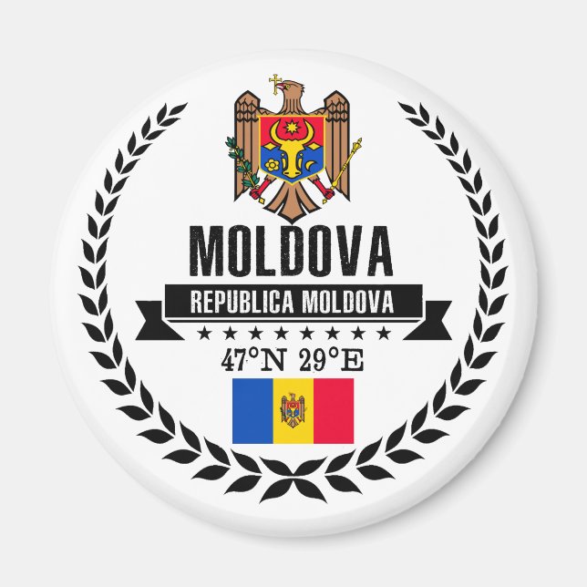 Moldavien Magnet (Framsidan)