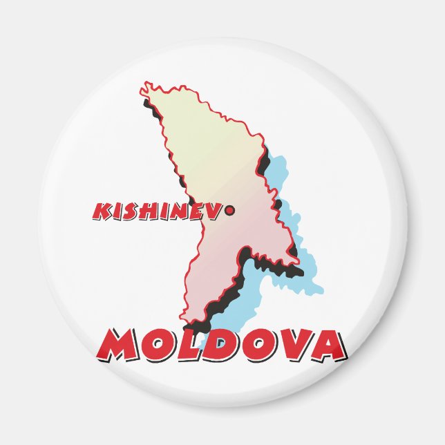Moldavien Magnet (Framsidan)