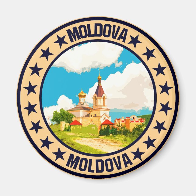 Moldavien Magnet (Framsidan)