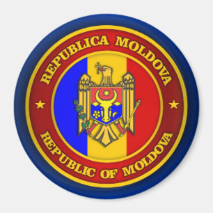 Moldavien medaljong magnet