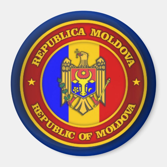Moldavien Medallion Magnet (Framsidan)