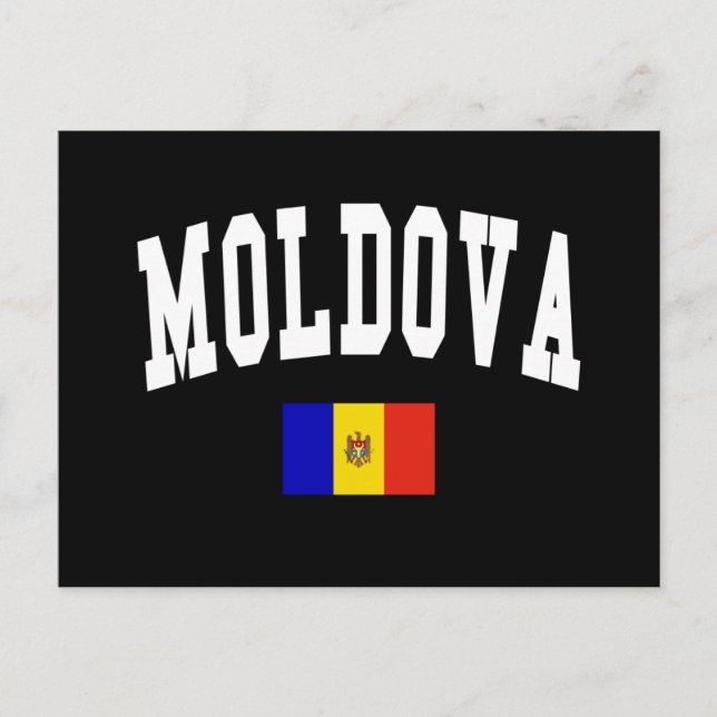 Moldavien stil vykort (Framsida)