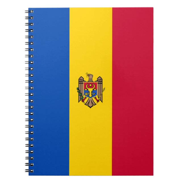 Moldaviens flagga anteckningsbok (Framsidan)