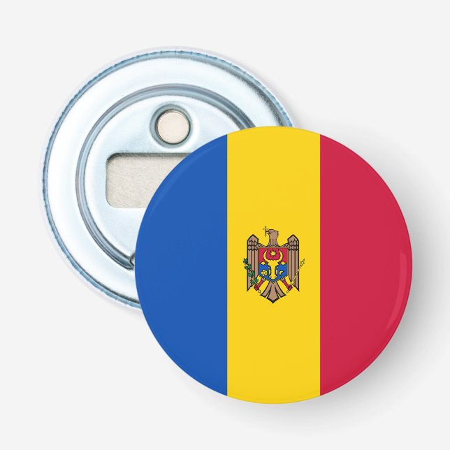 Moldaviens flagga flasköppnare (Framsidan)