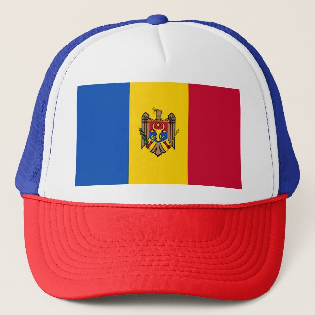 Moldaviens flagga keps (Framsida)
