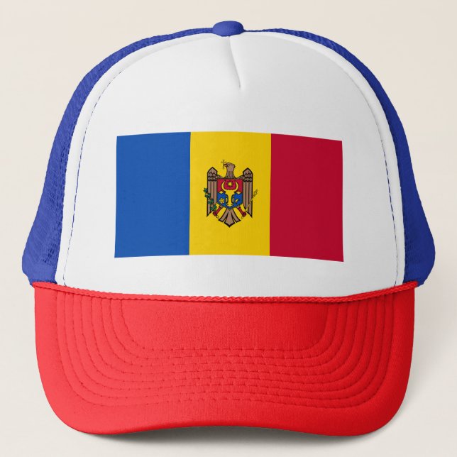 Moldaviens flagga keps (Framsida)