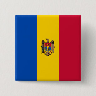 Moldaviens flagga knapp