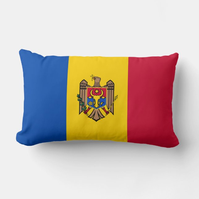 Moldaviens flagga lumbarkudde (Framsida)