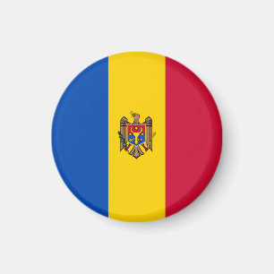 Moldaviens flagga magnet