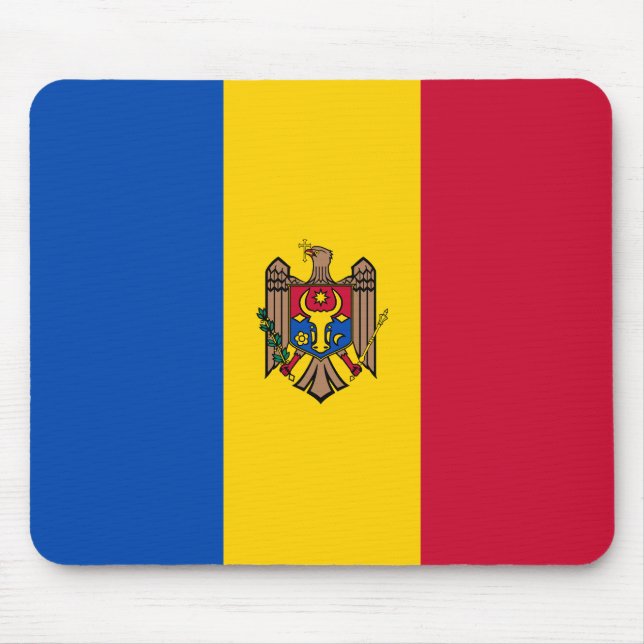 Moldaviens flagga musmatta (Framsidan)