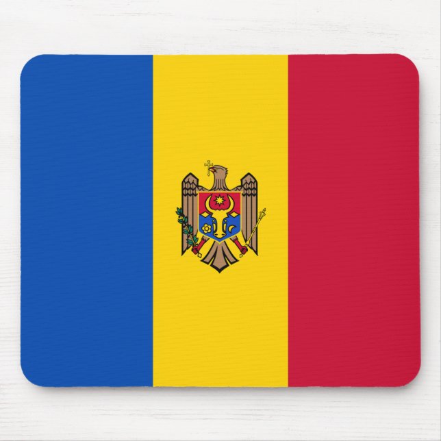 Moldaviens flagga musmatta (Framsidan)