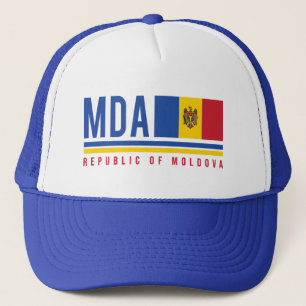 Moldaviens Flagga- och ISO-kodutformning Keps