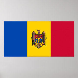 Moldaviens flagga poster