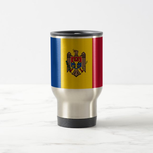 Moldaviens flagga resemugg (Center)