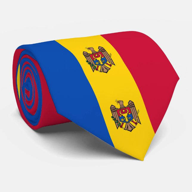 Moldaviens flagga slips (Rullad)