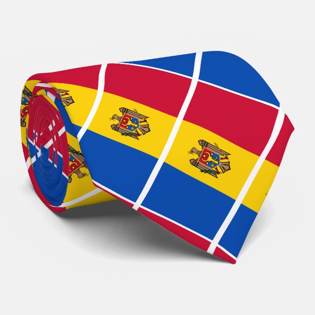 Moldaviens flagga slips (Rullad)