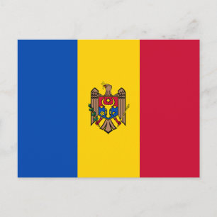 Moldaviens flagga vykort