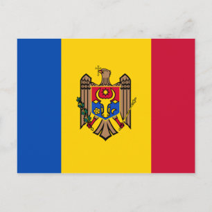 Moldaviens flagga vykort