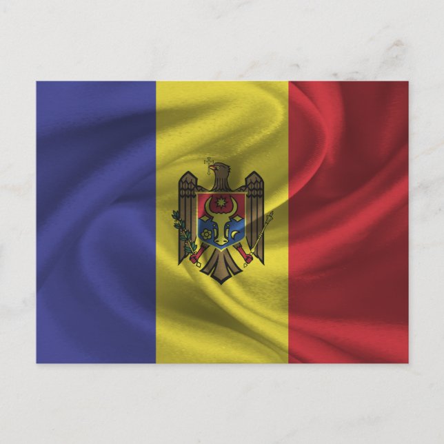Moldaviens flagga vykort (Framsida)