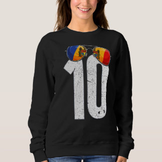 Moldaviens fotbollsspelare nummer 10 Moldaviska Fl T Shirt