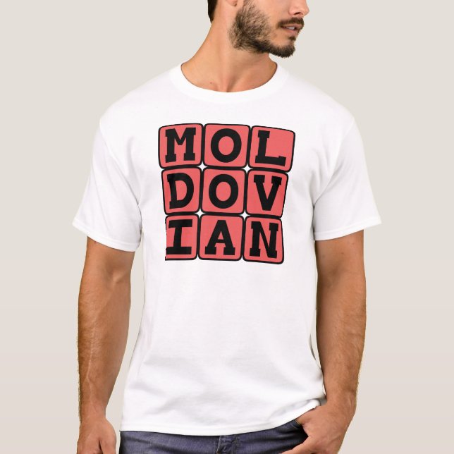 Moldavisk, Östeuropeiskt språk T-shirt (Framsida)