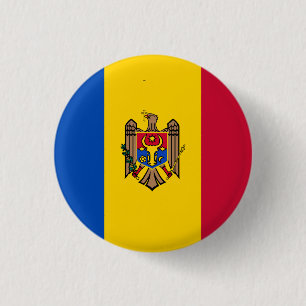 Moldaviska Flagga, Flagga Moldavien Knapp