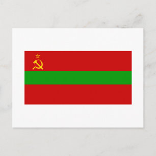 Moldaviska SSR-Flagga Vykort