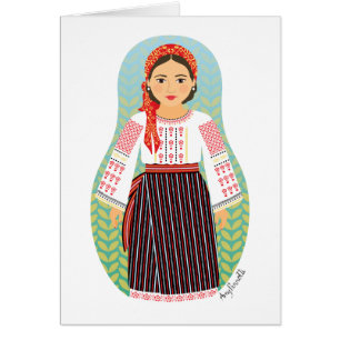 Moldaviskt Matryoshka-kort OBS Kort