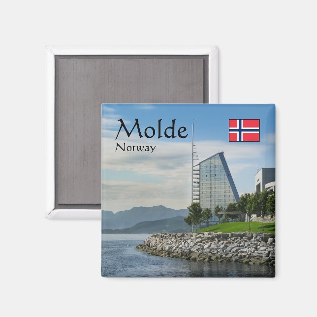 Molde Norge Souvenir Magnet (Front/Back)