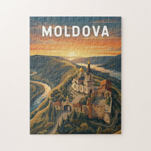 Moldova Illustration Resa Konst Vintage Pussel