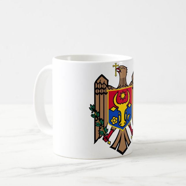 MOLDOVA Speciell Gift Black Tourist Classic Kaffemugg (Framsida vänster)