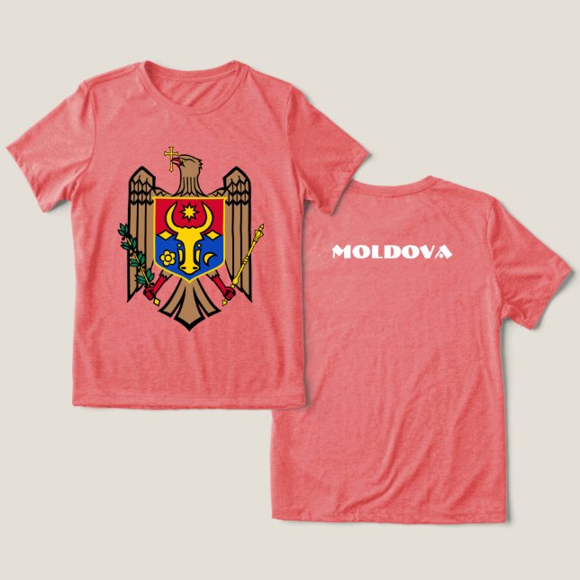 MOLDOVA Speciell Gift Black Tourist Classic T Shirt (Design fram och bak)