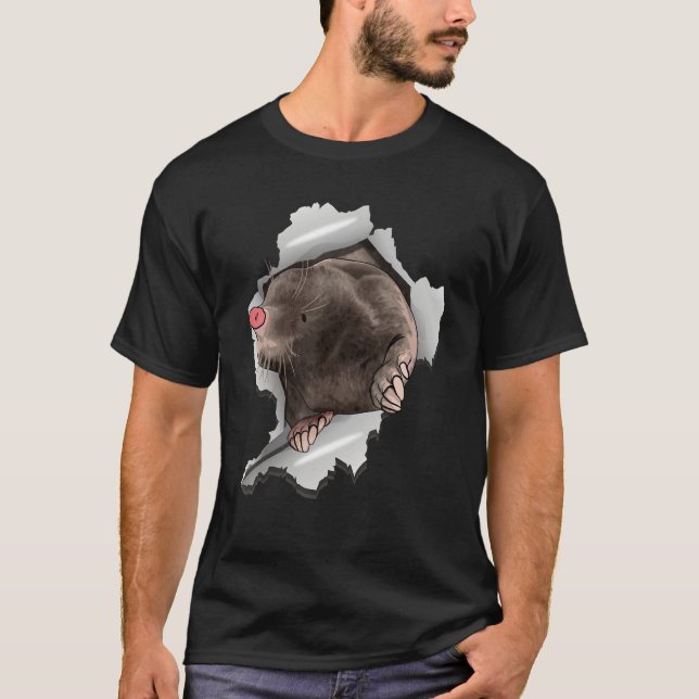 Mole Animal Mole Day T Shirt (Framsida)