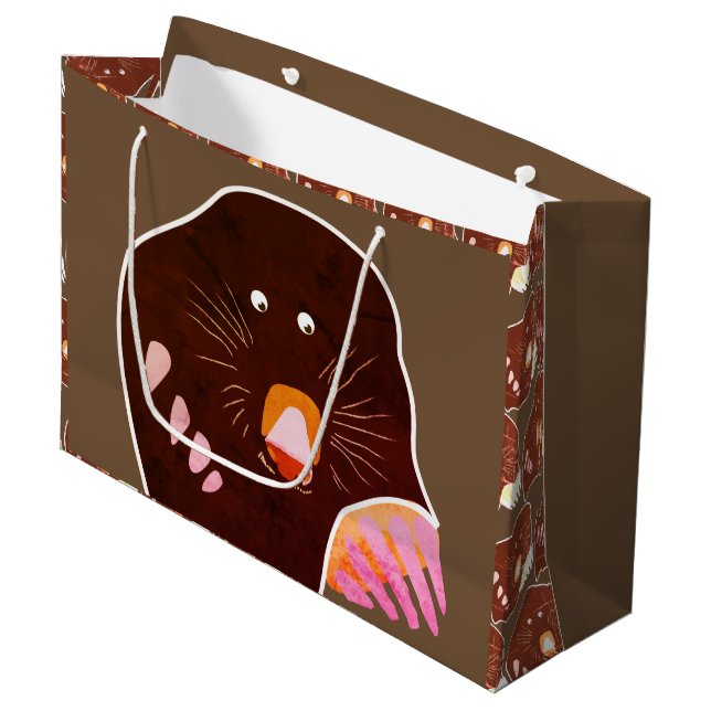Mole Anpassningsbar Gift Bag (Framsidan Vinklad)